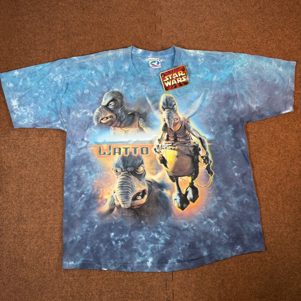 Liquid Blue Star Wars Watto T Shirt Mens XL Tie Dye Graphic Phantom Menace NWT